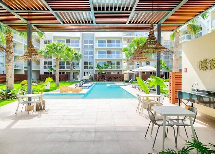 New Apartment With Rooftop Jacuzzi And Pool View - Vibe Residences 1Bdr Bayahibe acceptant les animaux